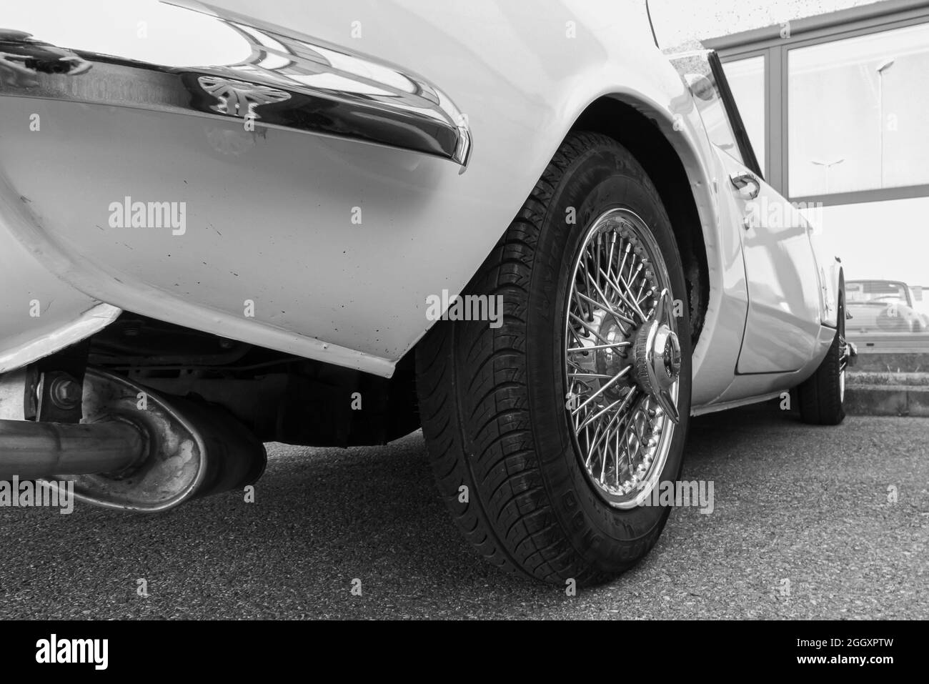 Classico della produzione automobilistica britannica, lo Spitfire è un ragno prodotto dalla Triumph Motor Company tra il 1962 e il 1980. La versione mk3 è stata costruita s. Foto Stock