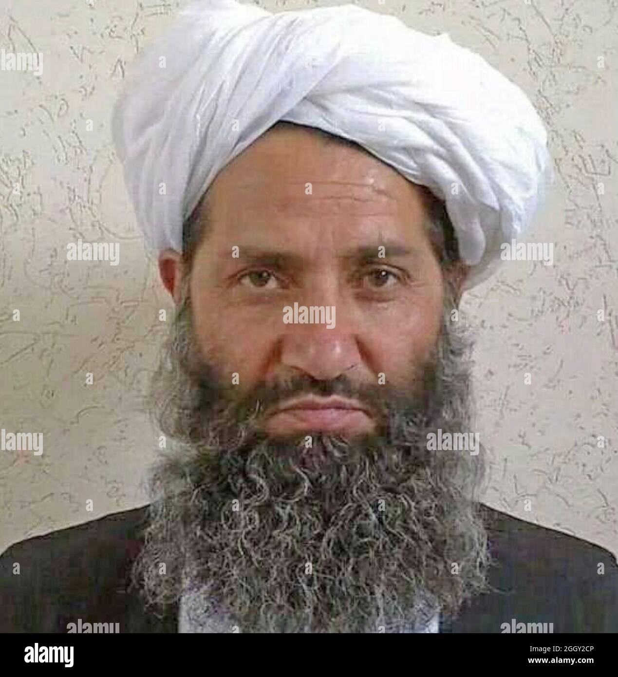 MULLAH HAIBATULLAH AKHUNDZADA studioso islamico e capo dei talebani afghani nel 2021.. Foto Stock