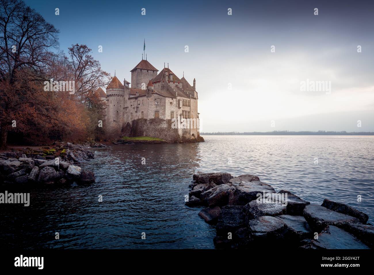 Castello di Chillon - Cantone di Vaud, Svizzera Foto Stock