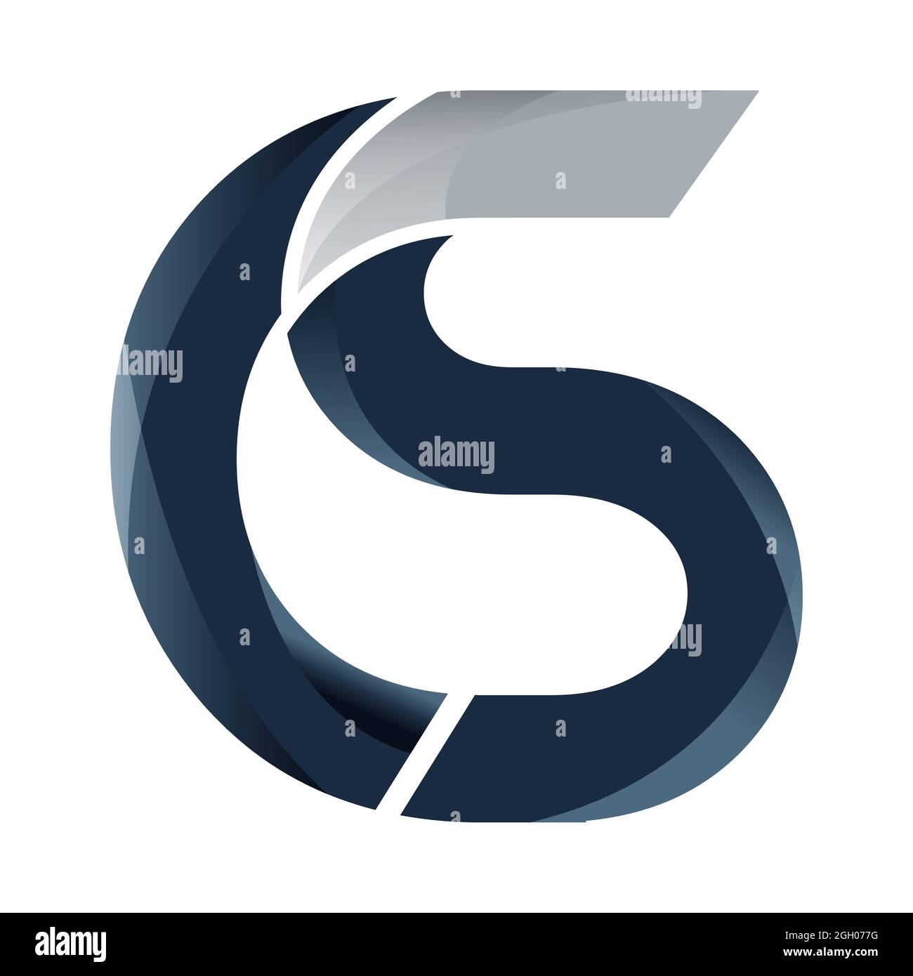 Modello vettoriale simbolo lettera CS iniziale. Design del logo CS con lettera collegata. Illustrazione vettoriale EPS.8 EPS.10 Illustrazione Vettoriale