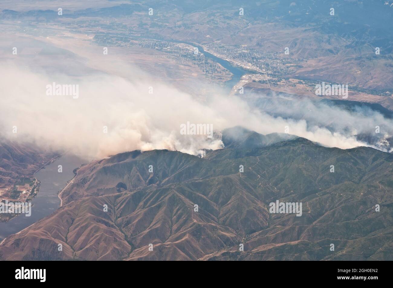 Forest Fire Montana Foto Stock