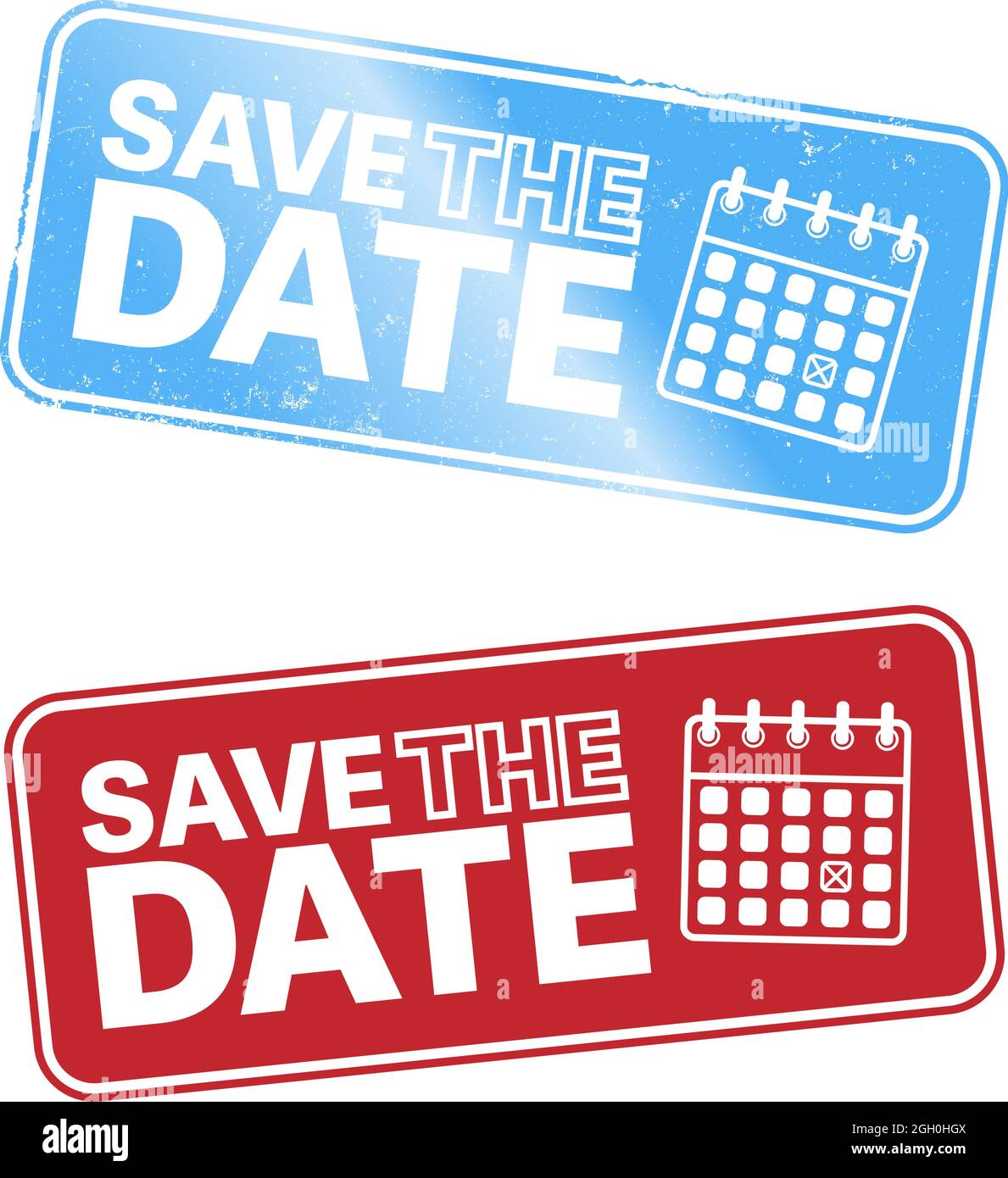 Per evitare di salvare il timbro DELLA DATA o l'adesivo con l'icona del calendario, l'illustrazione vettoriale Illustrazione Vettoriale