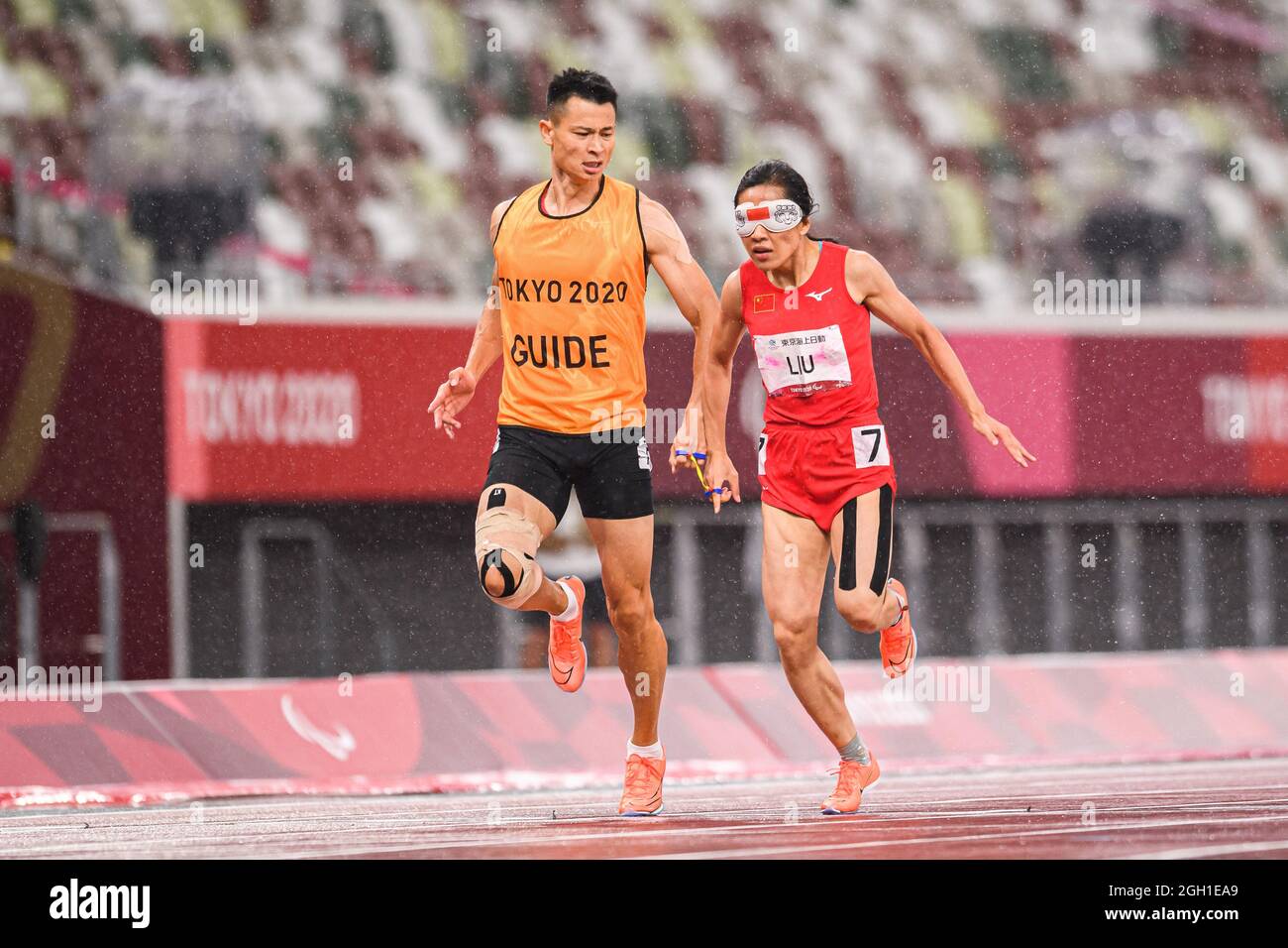 Tokyo, Giappone. 04th Sep, 2021. Durante gli eventi di pista e campo - Tokyo 2020 Paralimpiadi allo Stadio Olimpico Sabato 04 settembre 2021 a Tokyo, Giappone. Credit: Taka G Wu/Alamy Live News Foto Stock