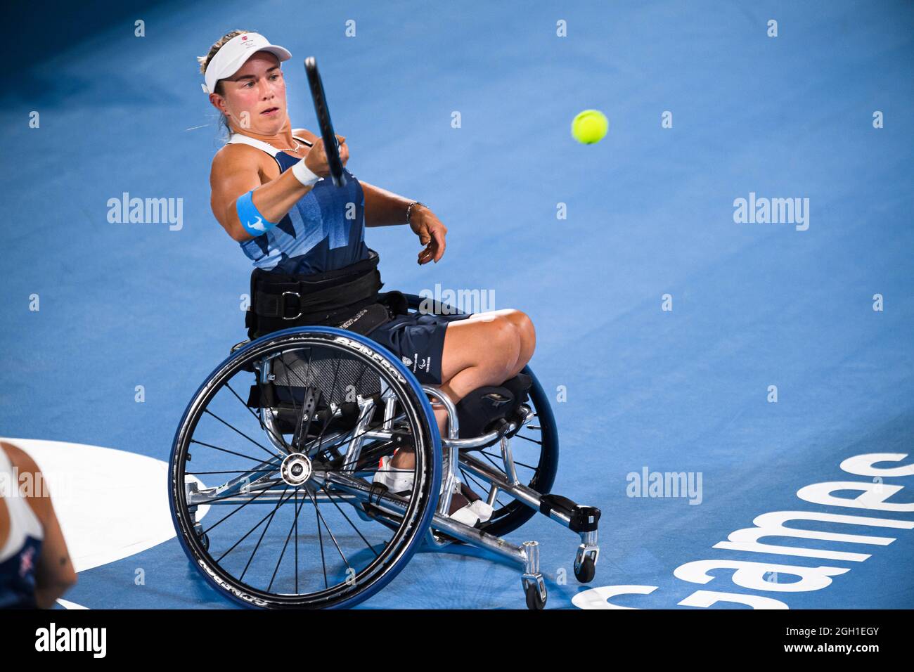Match per la medaglia d'oro di doppio femminile di tennis in carrozzina