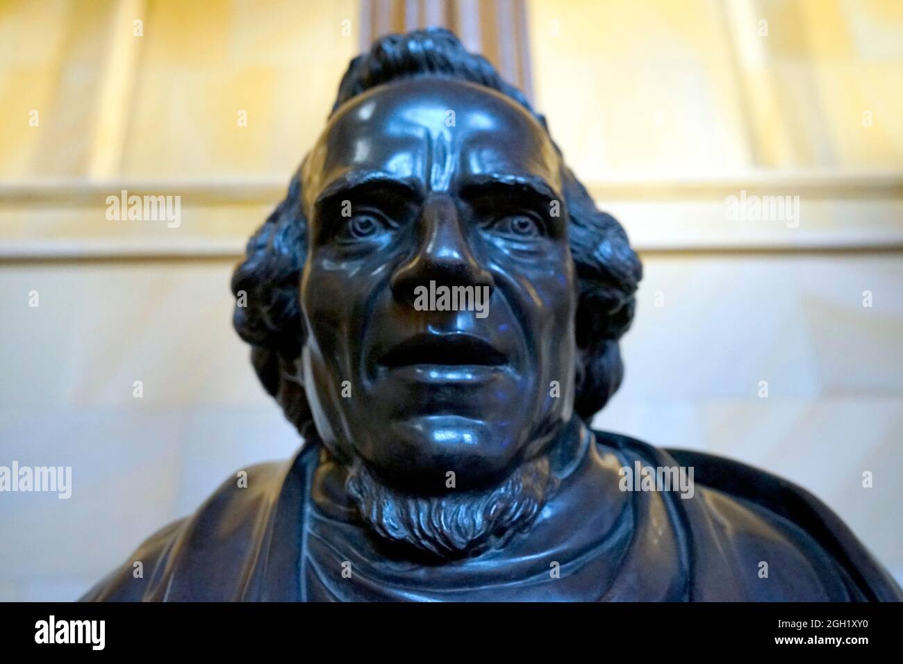 Impressionen: Moses Mendelssohn-Bueste, Friedrichwerdersche Kirche, Berlin-Mitte (nur fuer redaktionelle Verwendung. Keine Werbung. Referenzdatenbank Foto Stock