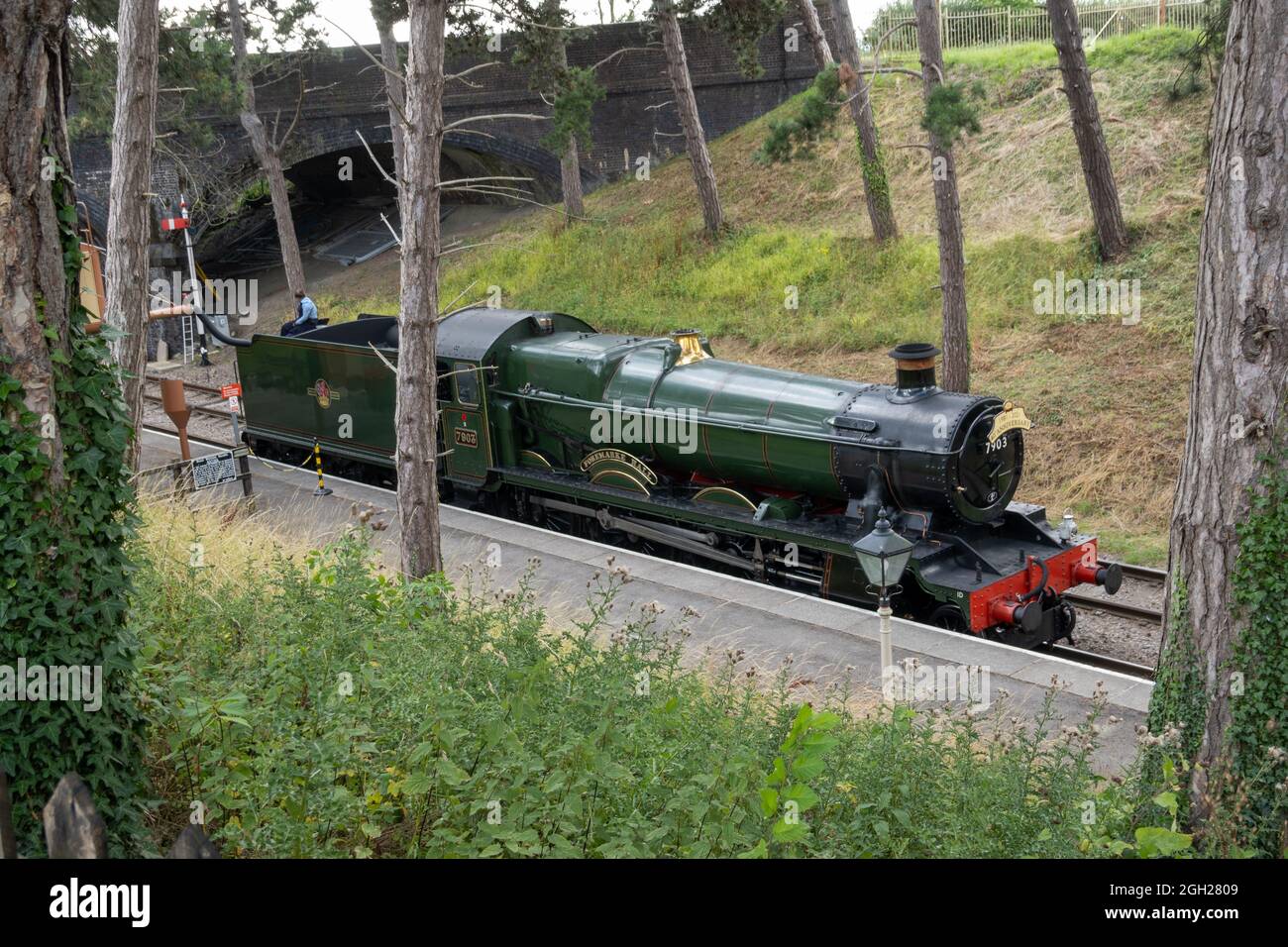 Locomotiva Foremake Hall - GWSR - Gloucestershire Warwickshire Steam Railway Foto Stock