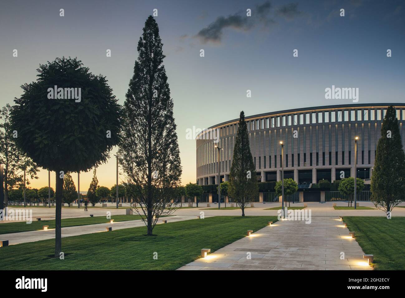 Lo stadio di sera. Krasnodar. Russia Foto Stock