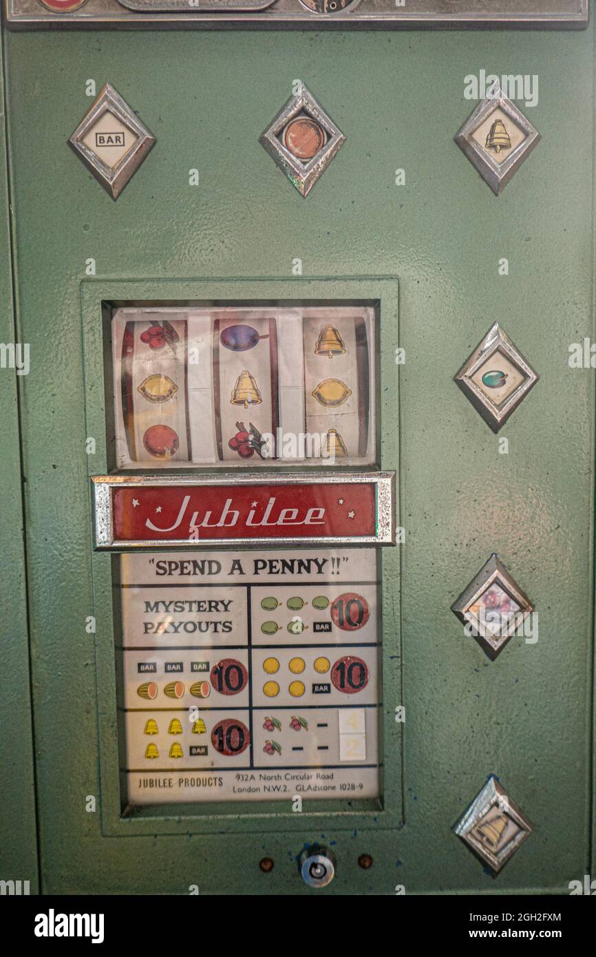 Southport Penny Arcade Giochi Foto Stock