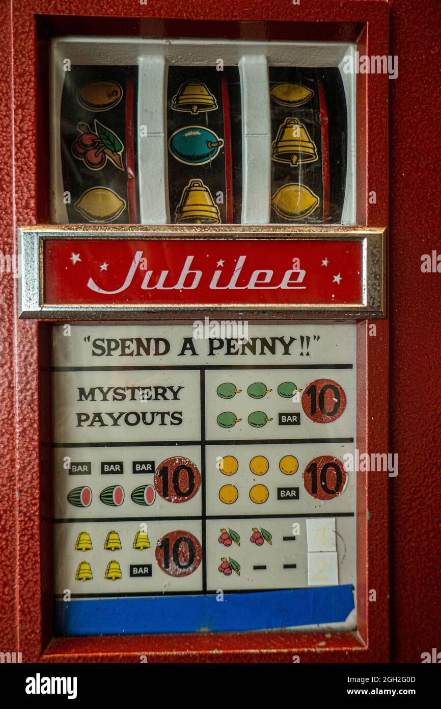 Southport Penny Arcade Giochi Foto Stock