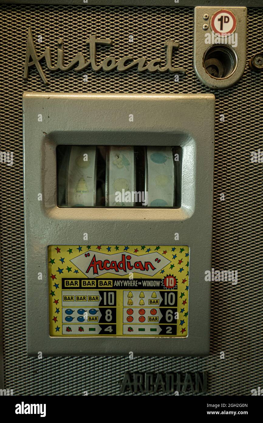 Southport Penny Arcade Giochi Foto Stock