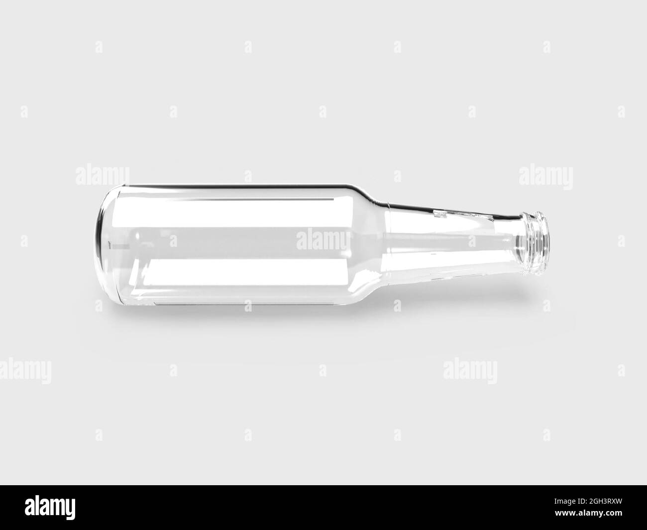 Bottiglia di birra illustrazione 3D Mockup scena su sfondo isolato Foto Stock