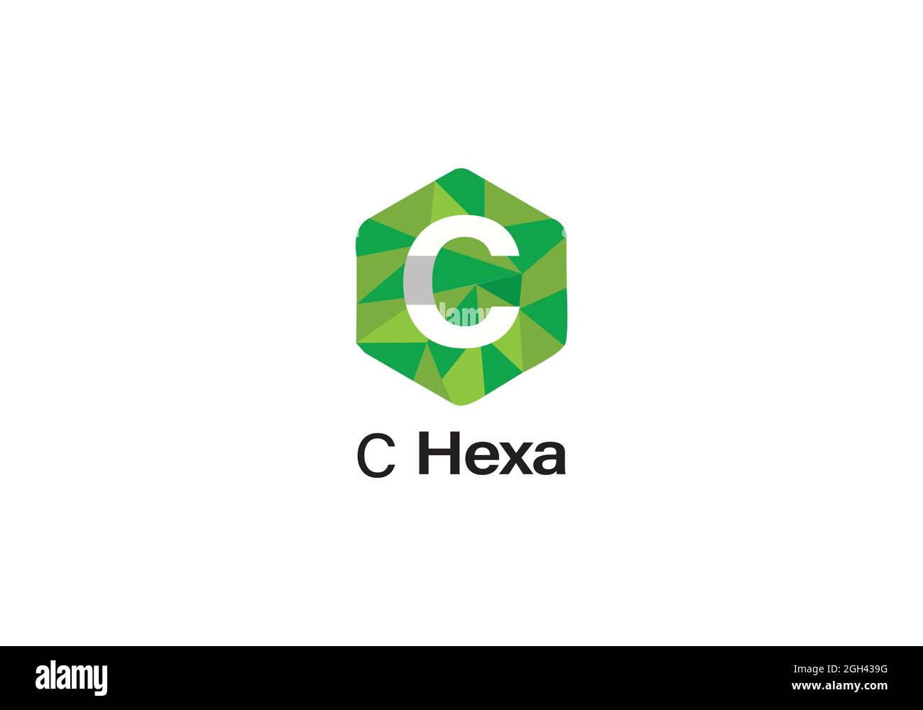 Logo lettera C-hexa Illustrazione Vettoriale