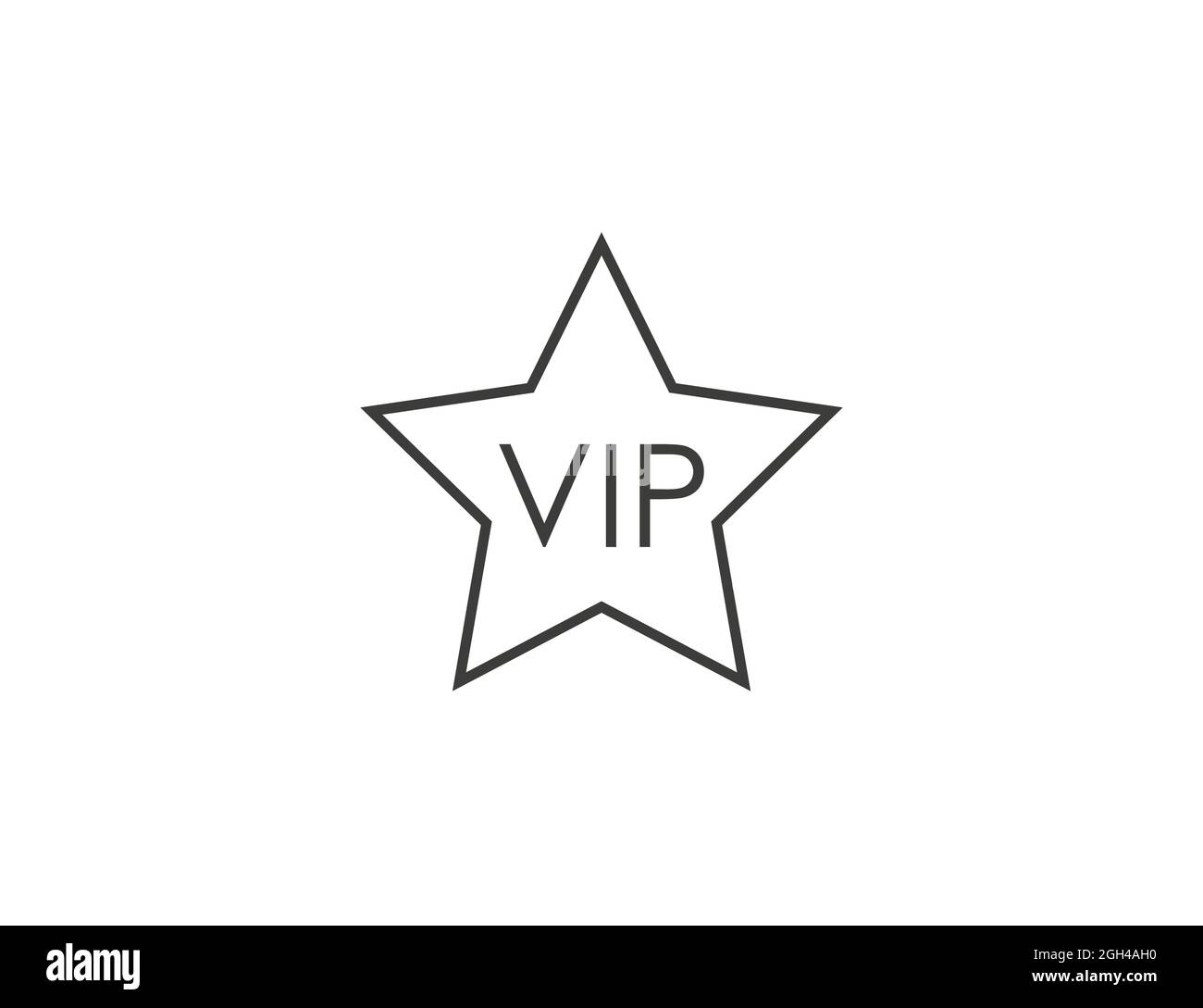 Icona Premium, STAR, vip. Illustrazione vettoriale. Design piatto. Illustrazione Vettoriale