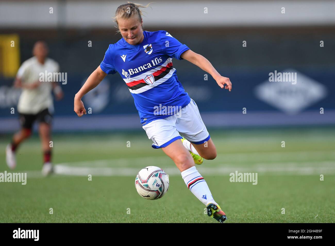 Stadio Riccardo Garrone, Bogliasco (GE), Italia, 04 settembre 2021, Anna Auvinen (Sampdoria) durante UC Sampdoria vs AC Milano - Calcio italiano Ser Foto Stock