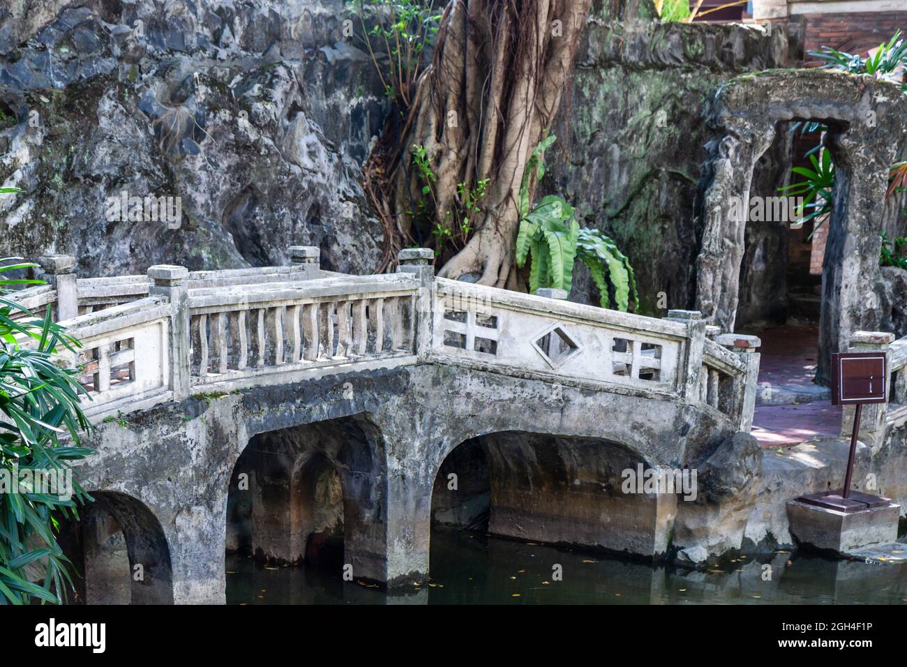 LIN Family Mansion e giardino. Il giardino della famiglia LIN pei è una tradizionale casa cinese a Taiwan Foto Stock