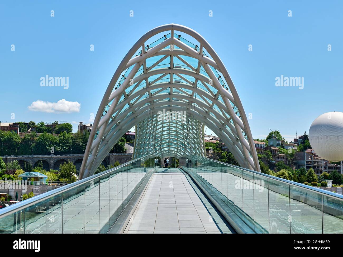 Il Ponte della Pace. Tbilisi, Georgia Foto Stock