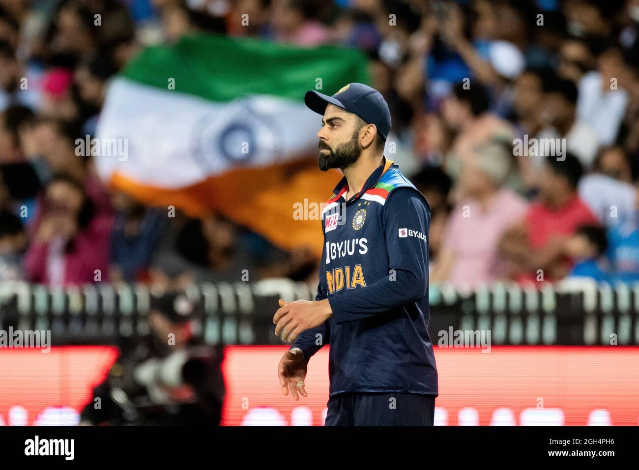 Sydney, Australia, 8 dicembre 2020. Virat Kohli dell'India in campo durante la partita di cricket della serie Dettol T20 tra l'Australia e l'India al Sydney Cricket Ground il 08 dicembre 2020 a Sydney, Australia. Credit: Steven Markham/Speed Media/Alamy Live News Foto Stock