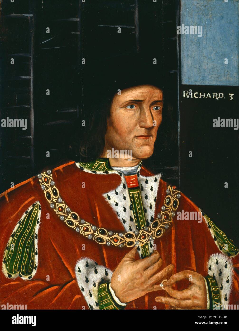 Un ritratto di re Riccardo III che fu re d'Inghilterra dal 1483 al 1485 Foto Stock