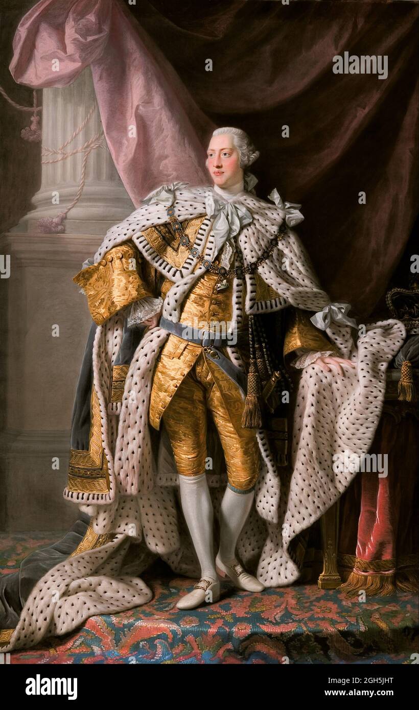 Ritratto di Allan Ramsay di re Giorgio III che fu re d'Inghilterra dal 1760 al 1820 Foto Stock
