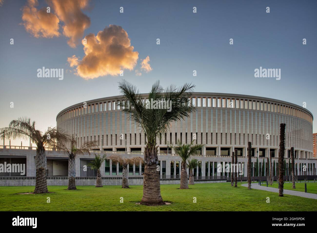 Lo stadio di sera. Krasnodar. Russia Foto Stock