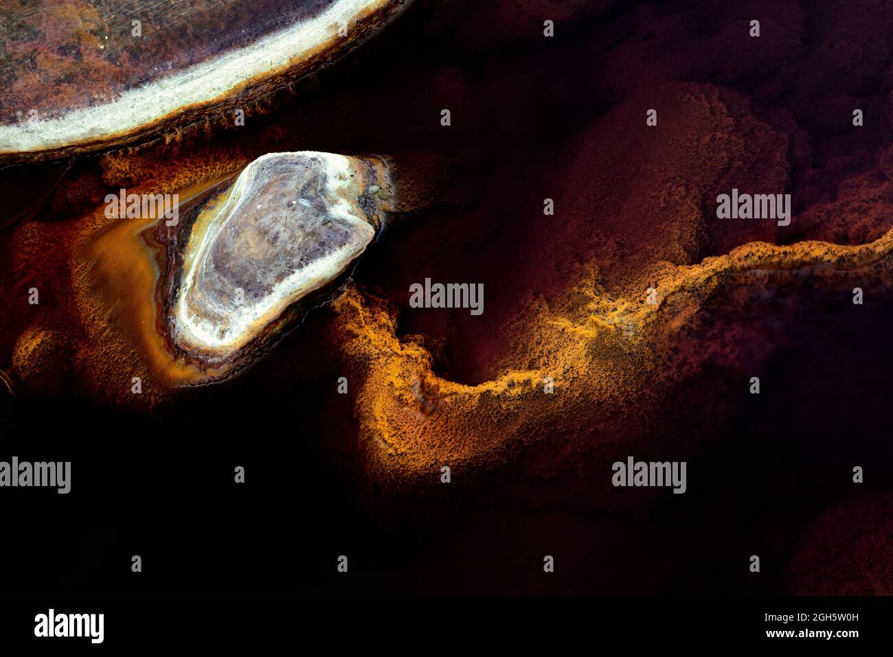 astratto paesaggio intimo di una scena in un fiume Foto Stock
