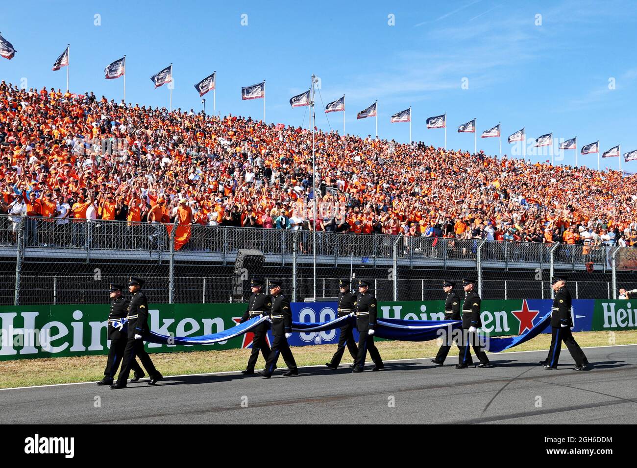 Zandvoort, Paesi Bassi. 05 settembre 2021. Atmosfera griglia. Gran Premio d'Olanda, domenica 5 settembre 2021. Zandvoort, Paesi Bassi. Credit: James Moy/Alamy Live News Foto Stock