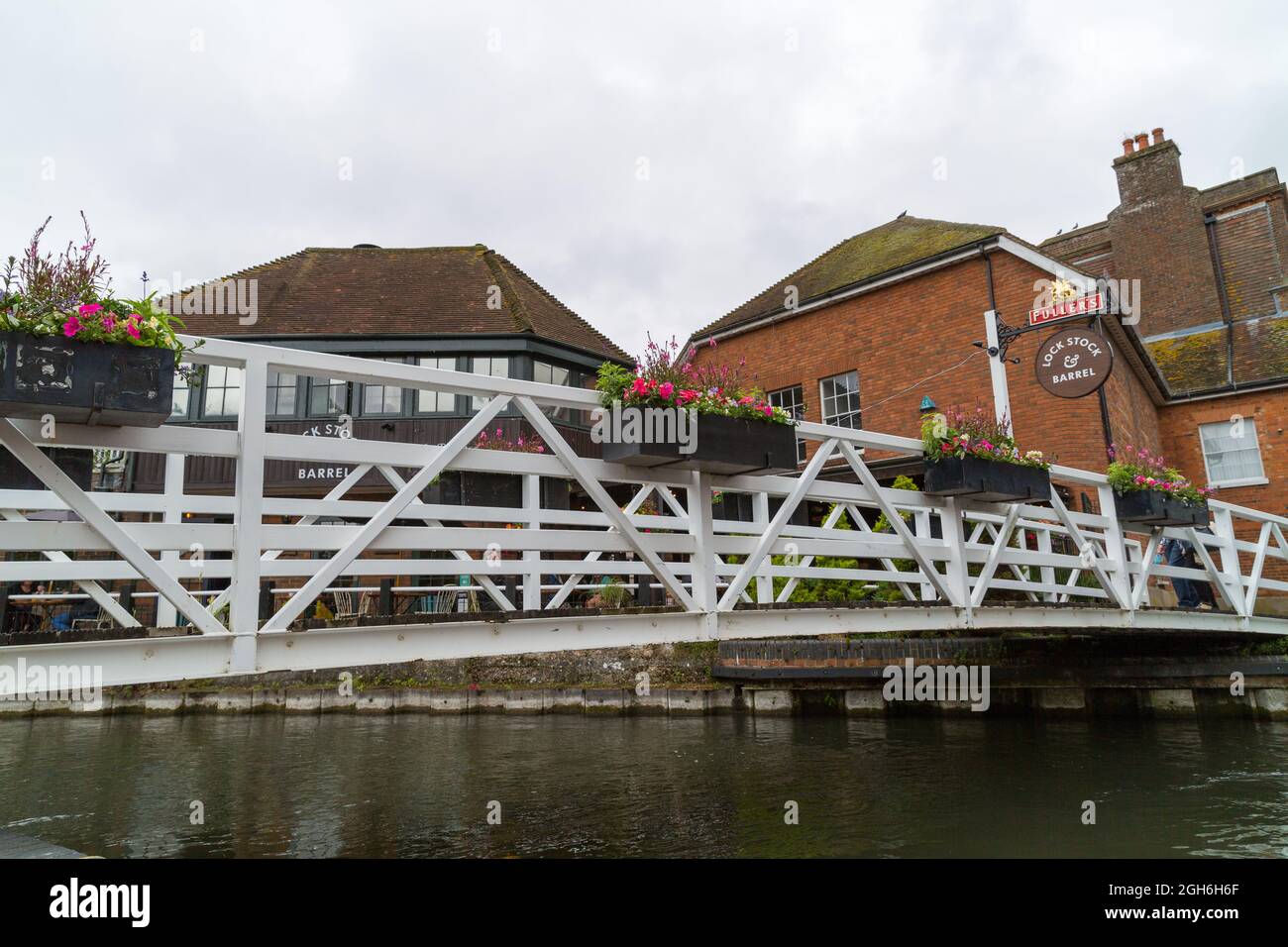 Kennett & Avon Canal, Newbury, Berkshire Foto Stock