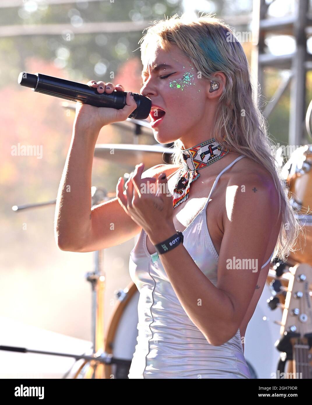 Meg Myers si esibisce durante il 2° giorno del 2021 BottleRock Napa Valley Festival il 4 settembre 2021 a Napa, California. Foto: Casey Flanigan/imageSPACE/MediaPunch Foto Stock