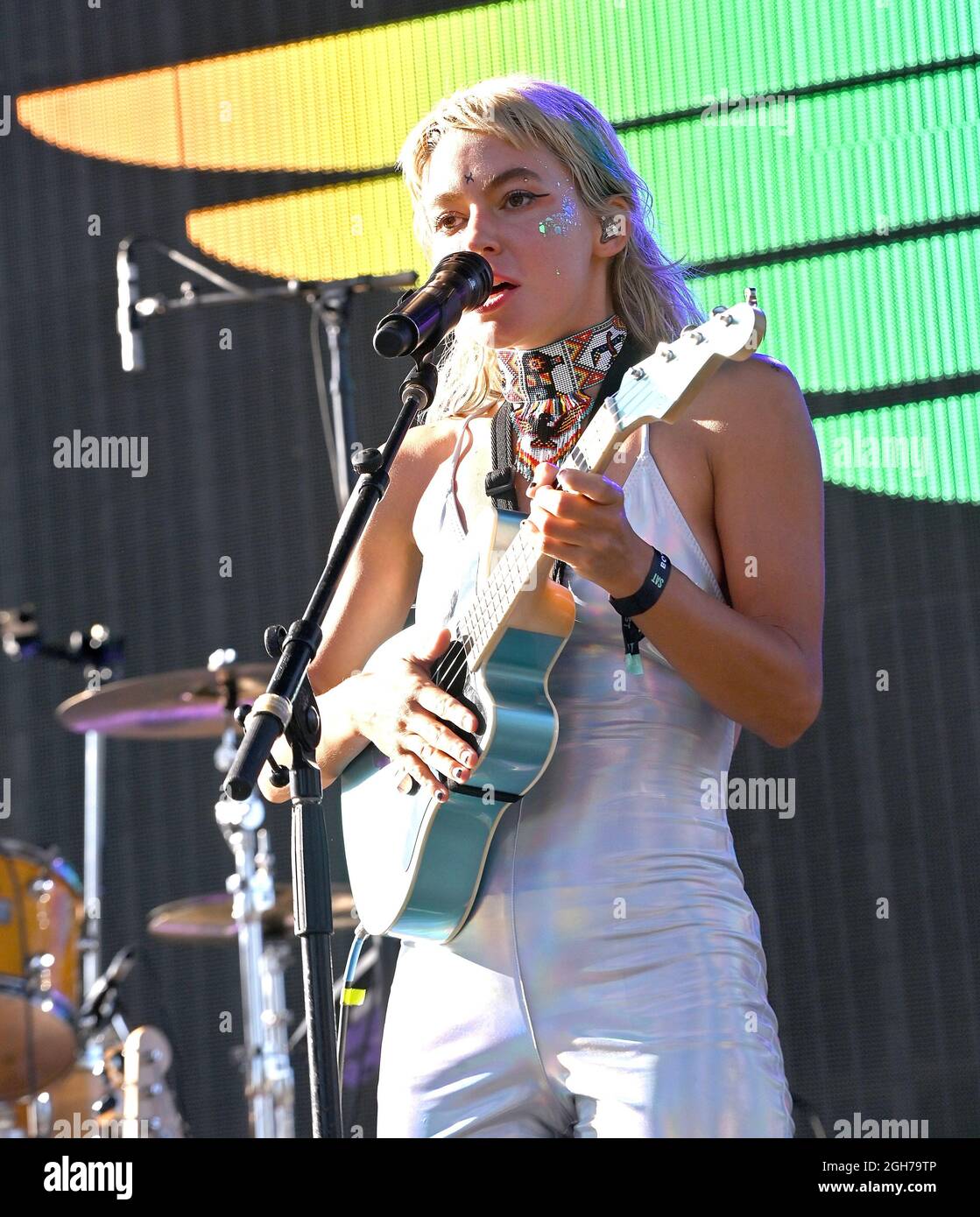Napa, Stati Uniti. 4 settembre 2021. Meg Myers si esibisce durante il 2° giorno del 2021 BottleRock Napa Valley Festival il 4 settembre 2021 a Napa, California. Foto: Casey Flanigan/imageSPACE/Sipa USA Credit: Sipa USA/Alamy Live News Foto Stock