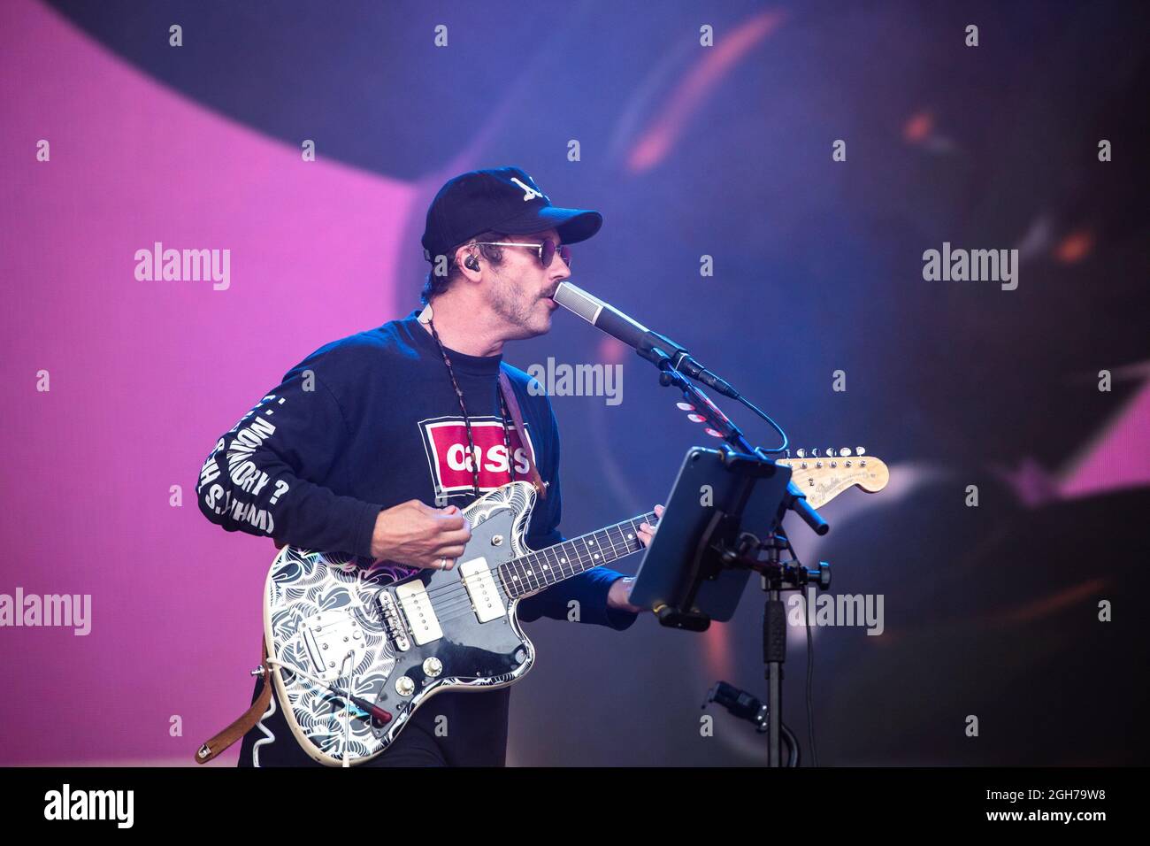 Napa, Stati Uniti. 4 settembre 2021. John Baldwin Gourley del Portogallo. L'uomo si esibisce durante il giorno 2 del festival 2021 della Napa Valley di BottleRock il 4 settembre 2021 a Napa, California. Foto: Casey Flanigan/imageSPACE/Sipa USA Credit: Sipa USA/Alamy Live News Foto Stock