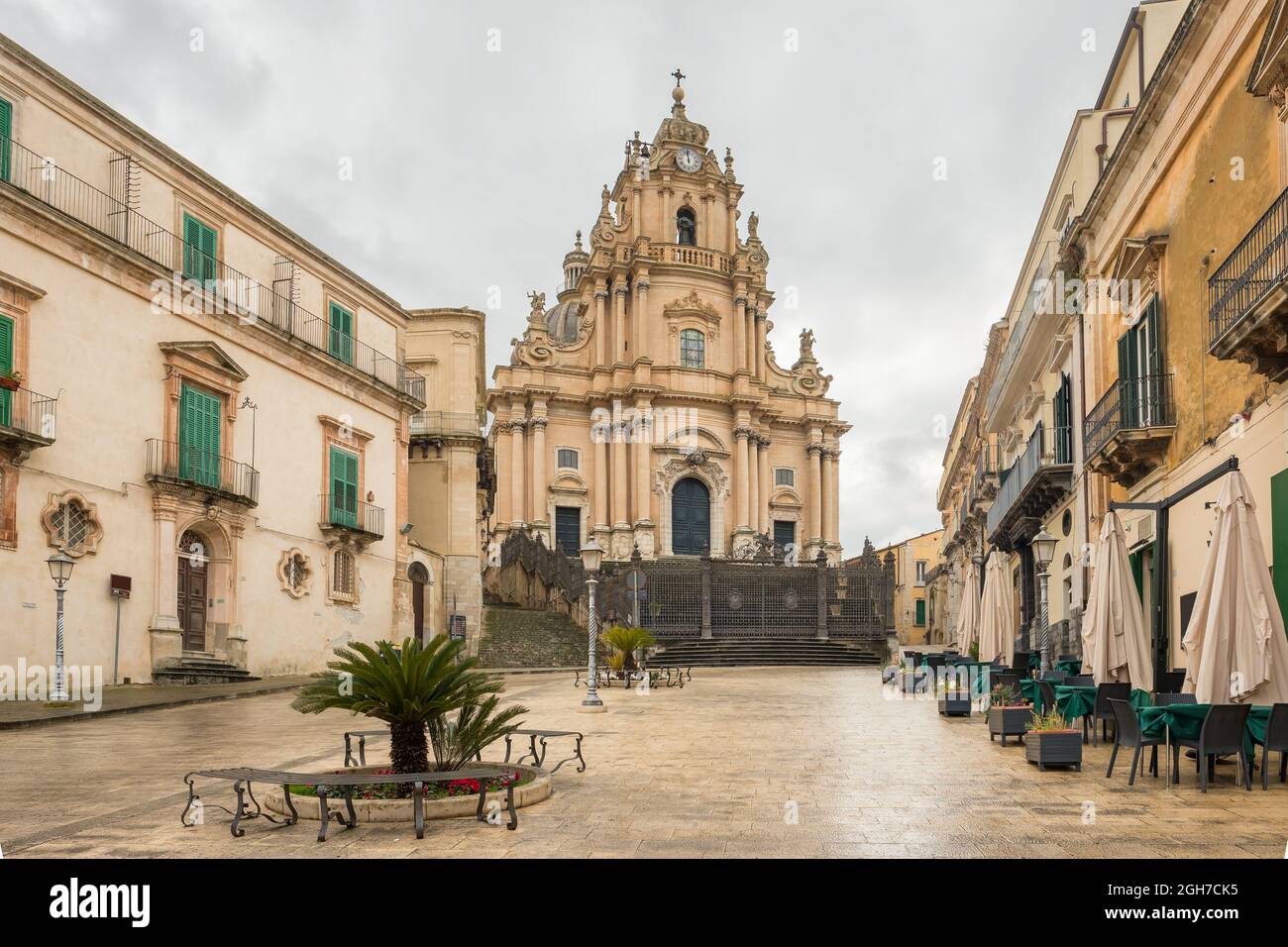 Il Duomo di San Giorgio a Ragusa, in Sicilia Foto Stock