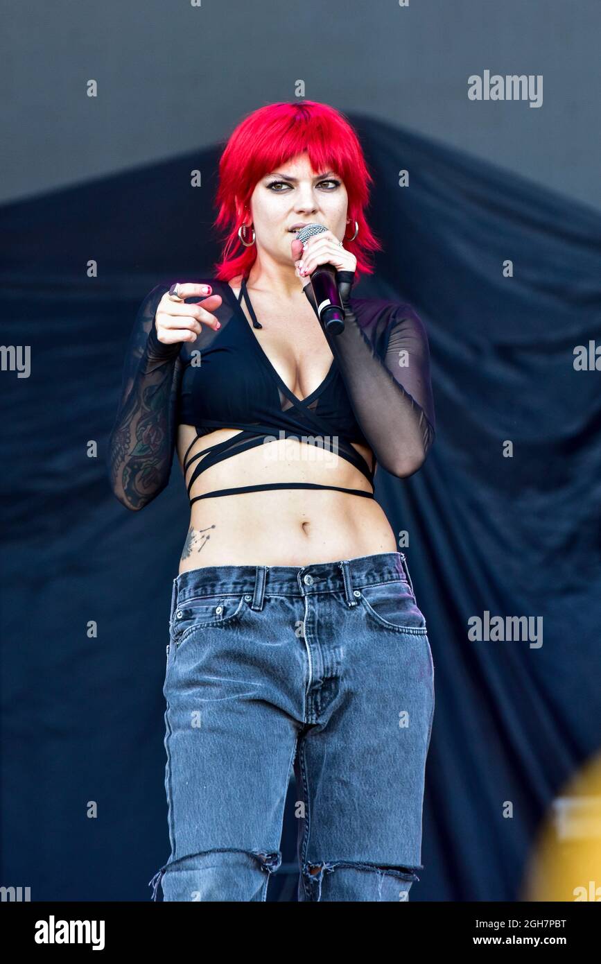 Napa, California, 5 settembre 2021, Donna Missal in occasione del BottleRock Festival 2021. Credit: Ken Howard/Alamy Live News Foto Stock
