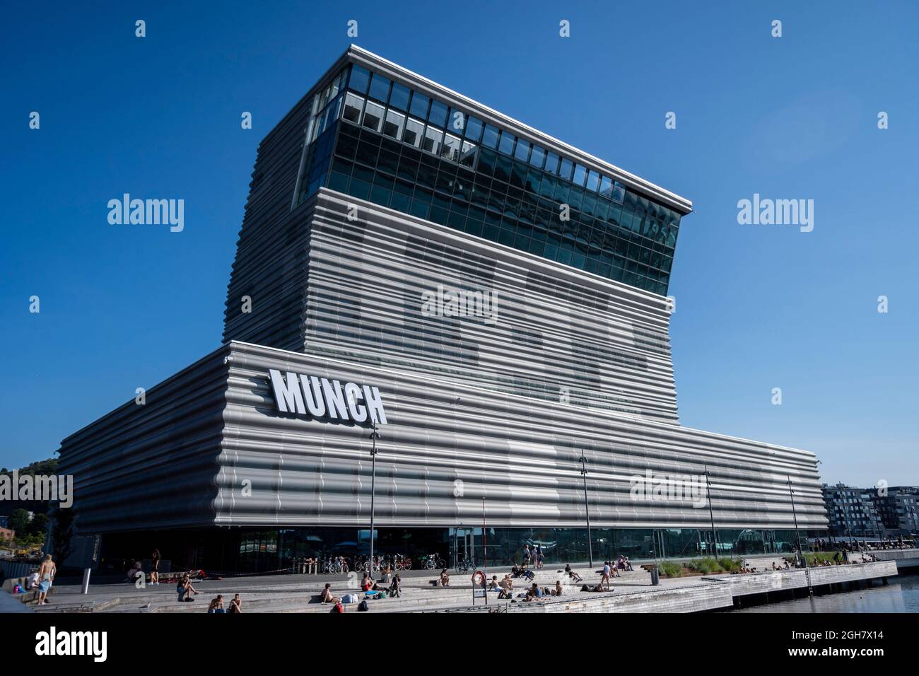 Il Museo del New MUNCH di Estudio Herrero a Oslo, Norvegia, Europa Foto Stock