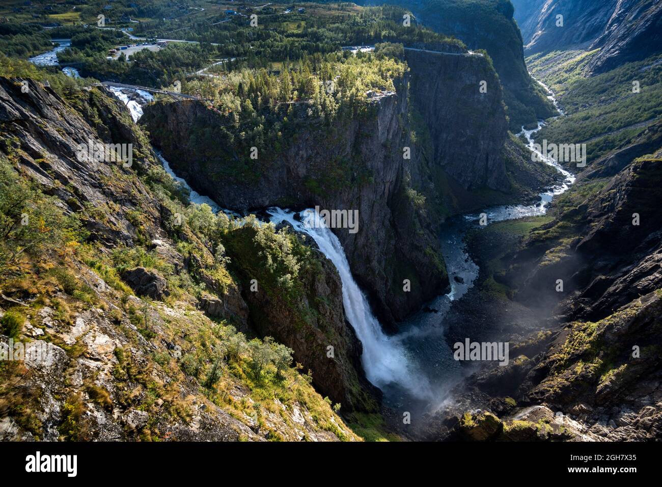 La cascata di Vøringsfossen a Vestland, Norvegia, Scandinavia, Europa Foto Stock