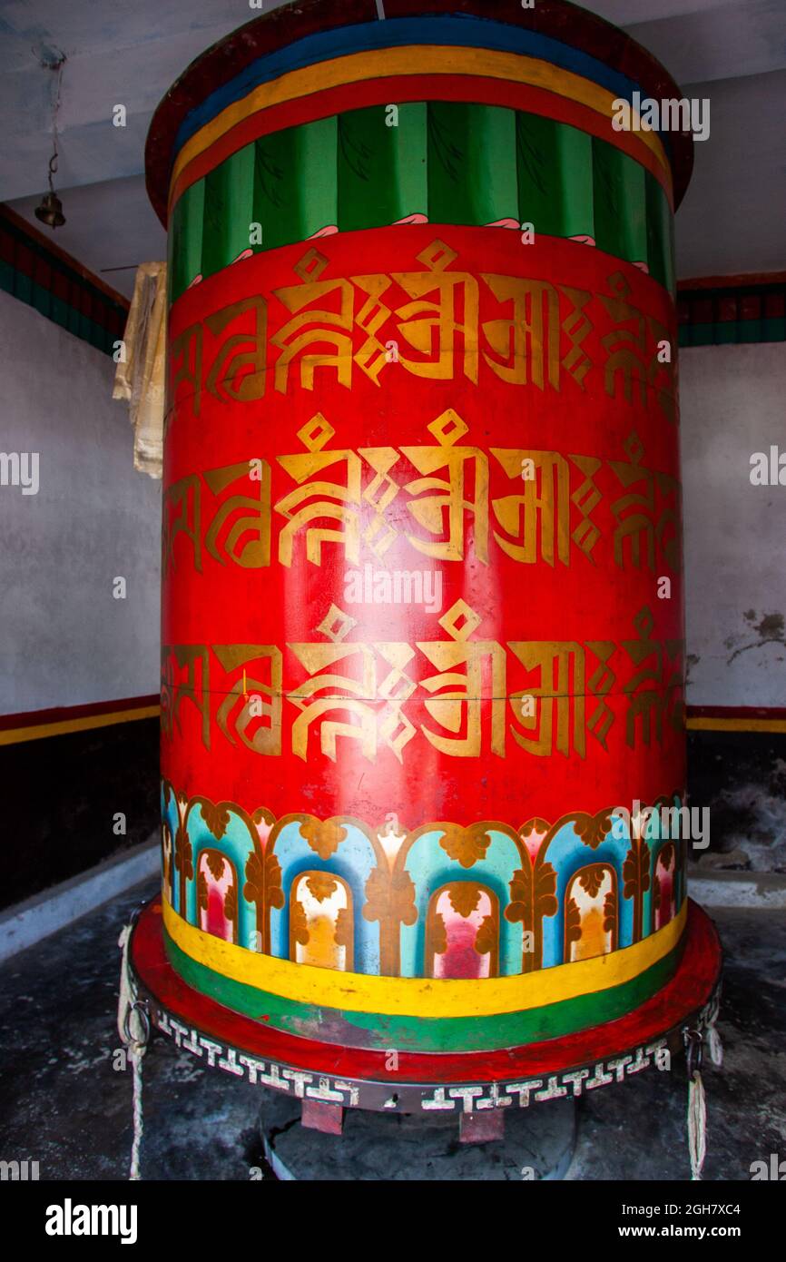 Stupa buddista a Manali, Himachal Pradesh, India Foto Stock