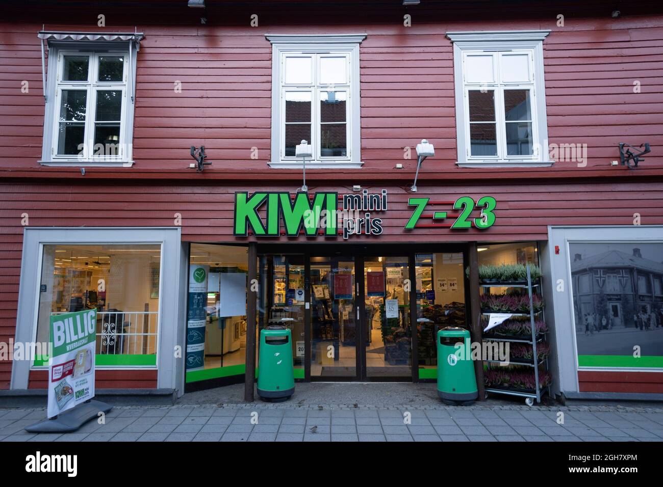 Kiwi Mini Pris supermercato a Lillehammer, Norvegia, Europa Foto Stock