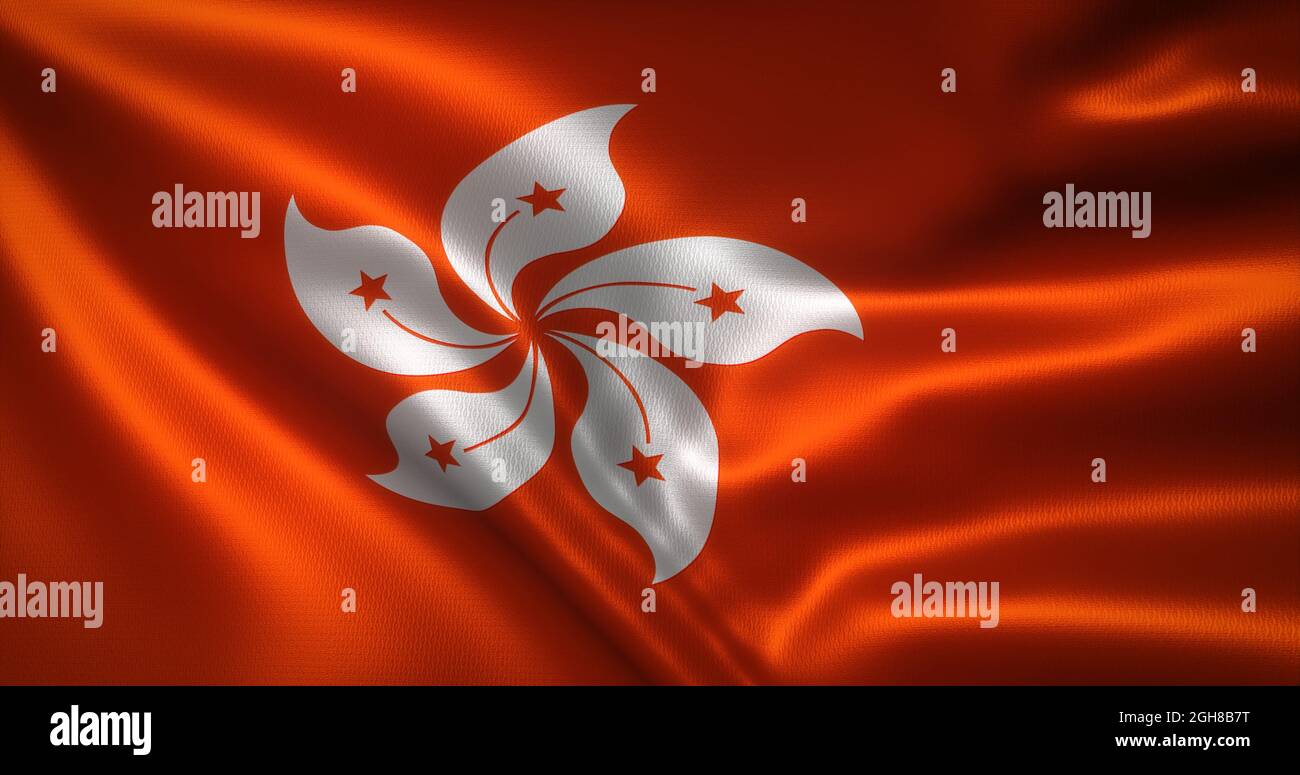 Bandiera Hong Kong Mano 15x10 Cm: Poliestere Con Asta In Plastica 27 Cm Per Celebrazioni - 4