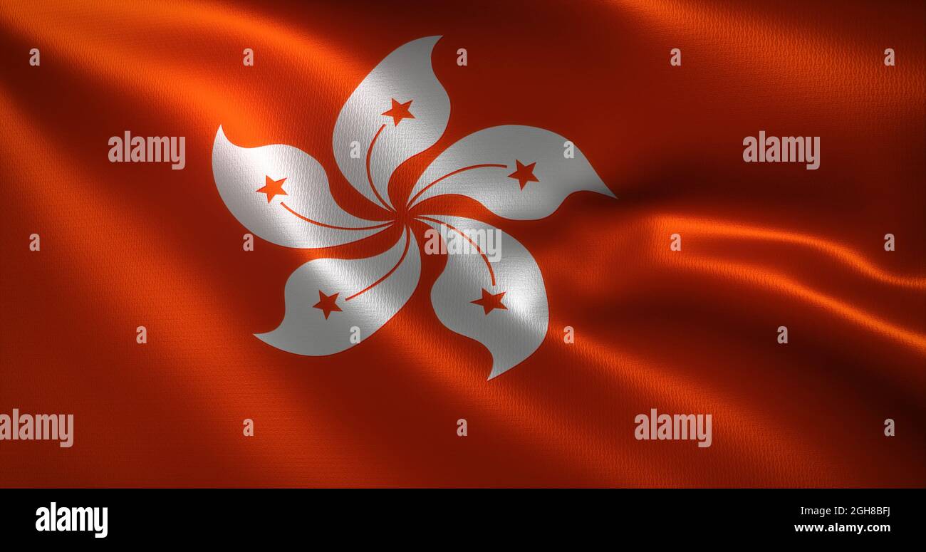 Bandiera Di Hong Kong Nel Cielo Fotografia Stock - Immagine Di China - Foto 6