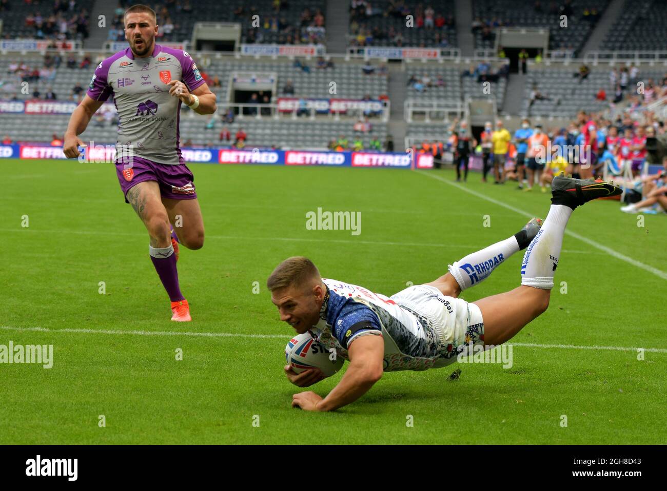 Dacia Magic Weekend Sabato 4 e 5 settembre 2021, Super League Leigh Centurions / Hull Kingston allo stadio St James Park, Newcastle upon Tyne Foto Stock