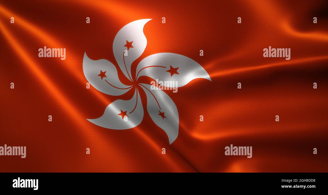 Bandiera Di Hong Kong Special Administrative Region Immagine Stock