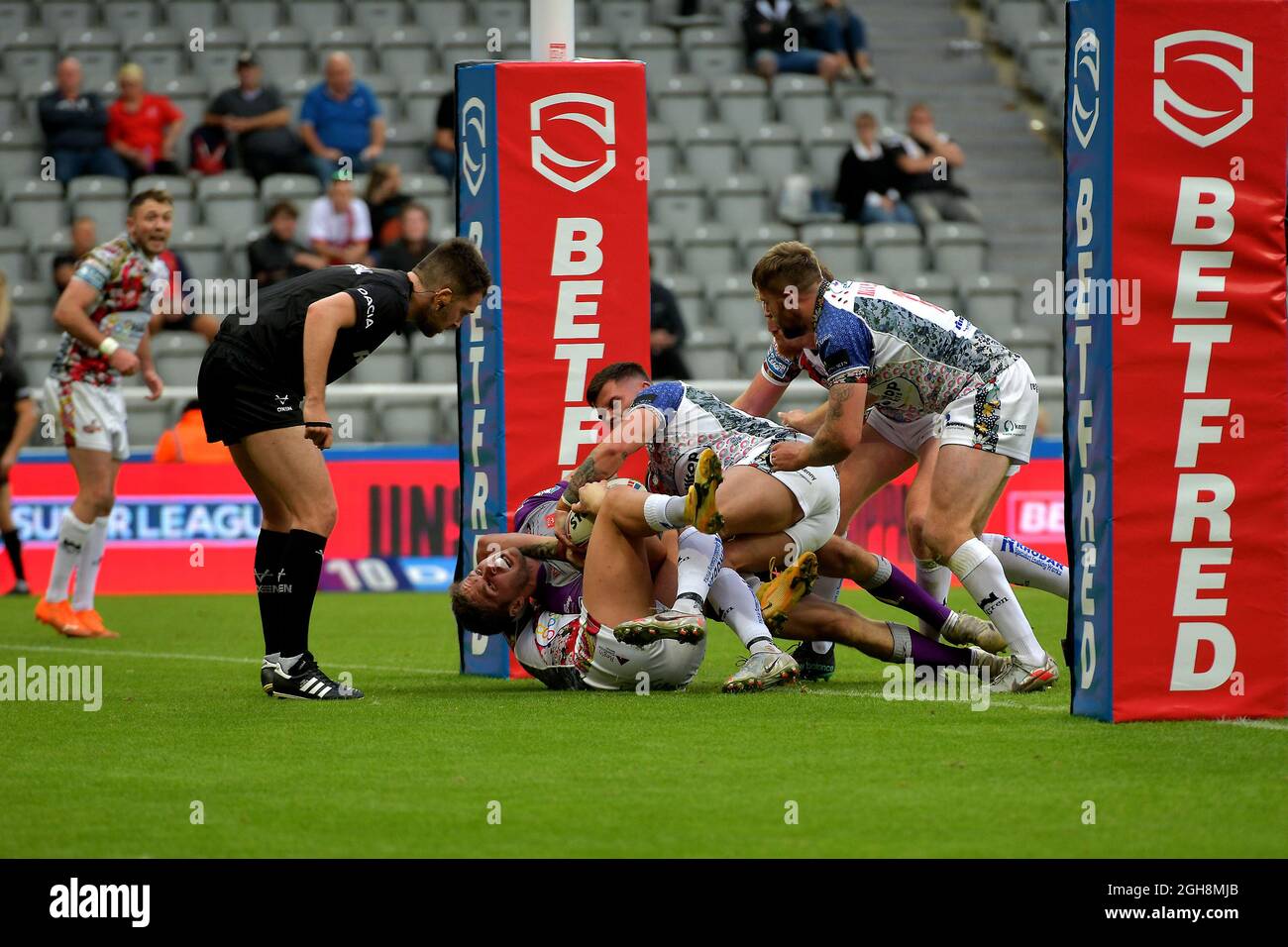 Dacia Magic Weekend Sabato 4 e 5 settembre 2021, Super League Leigh Centurions / Hull Kingston allo stadio St James Park, Newcastle upon Tyne Foto Stock