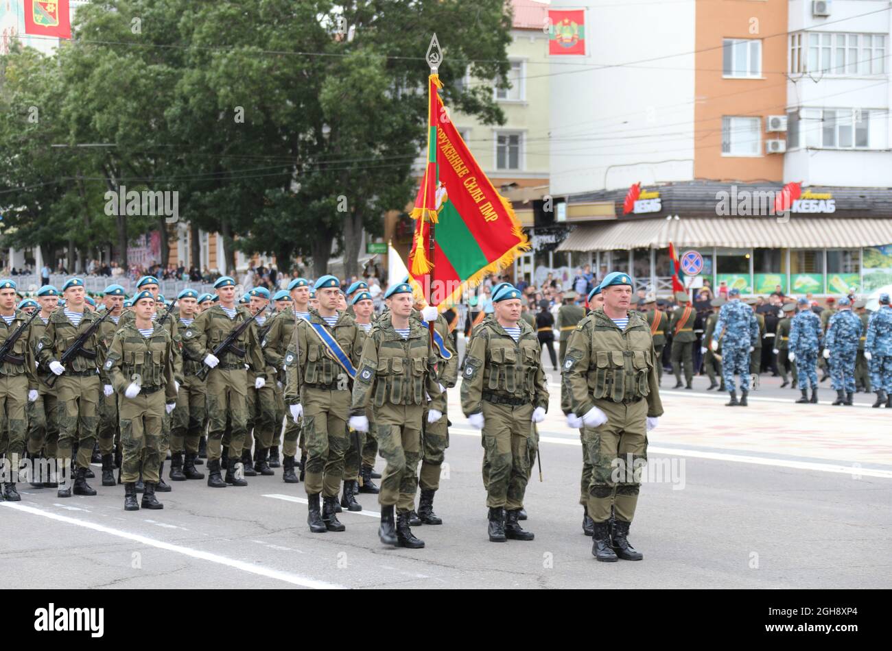 2021 Parata del giorno dell'Indipendenza in Transnistria Foto Stock