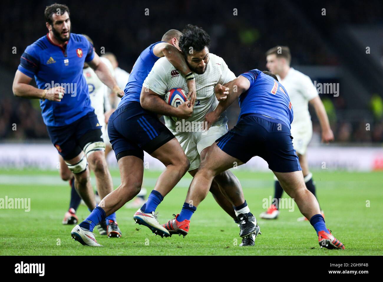 Rugby Union - 2015 RBS Six Nations - Inghilterra / Italia - Twickenham.  George Fabio Biagi in Italia durante la partita delle 6 Nazioni a  Twickenham, Londra Foto stock - Alamy