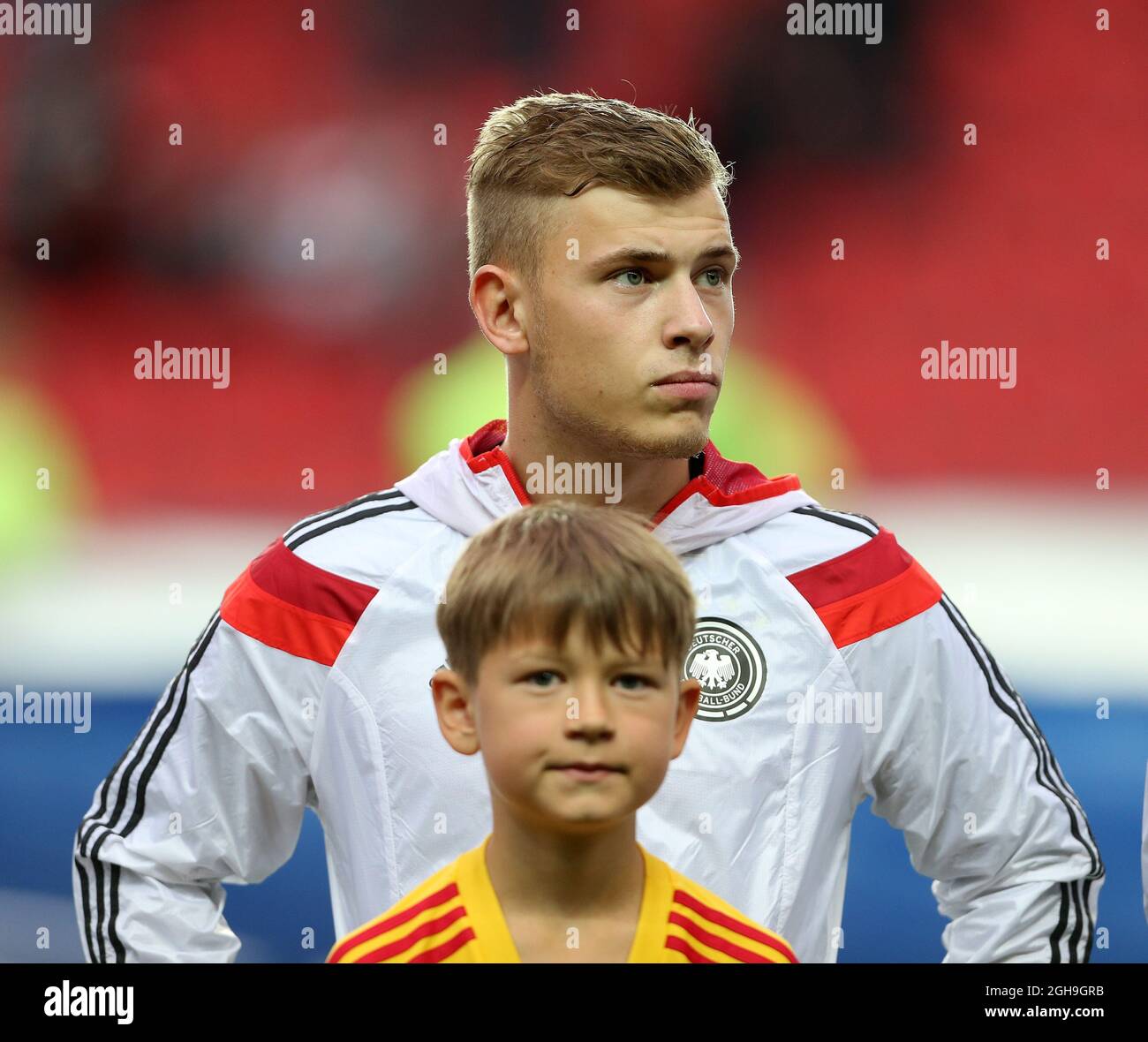 Immagine #: 37770988 Giugno 20, 2015 - Praga, Regno Unito - Germania Max Meyer in azione..Germania v Danimarca - UEFA Under 21's - Eden Stadium - Repubblica Ceca - 20 Giugno 2015 - immagine David KleinSportimage. Foto Stock