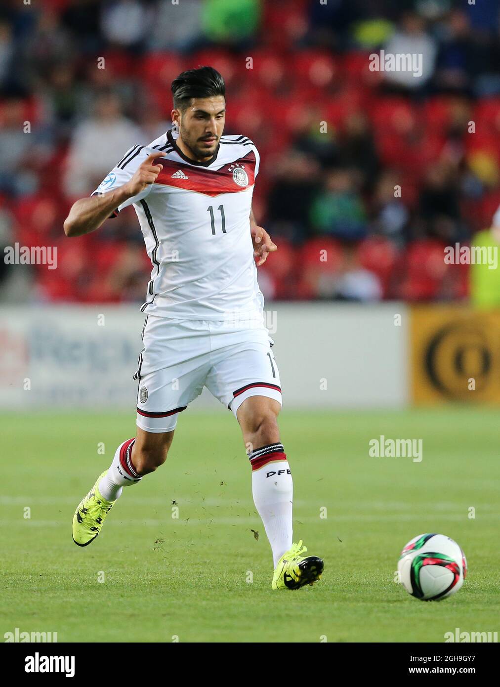 Image #: 37770790 June 20, 2015 - Praga, Regno Unito - Germania's Emre Can in action..Germany v Danimarca - UEFA Under 21's - Eden Stadium - Repubblica Ceca - 20 Giugno 2015 - Foto David KleinSportimage. Foto Stock