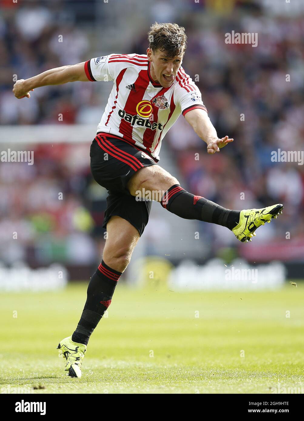 Image #: 39445666 September 13, 2015 - Sunderland, Regno Unito - Billy Jones of Sunderland - English Premier League - Sunderland v Tottenham - Stadium of Light - Sunderland - Inghilterra - 13 Settembre 2015 - Simon Bellis Foto Stock