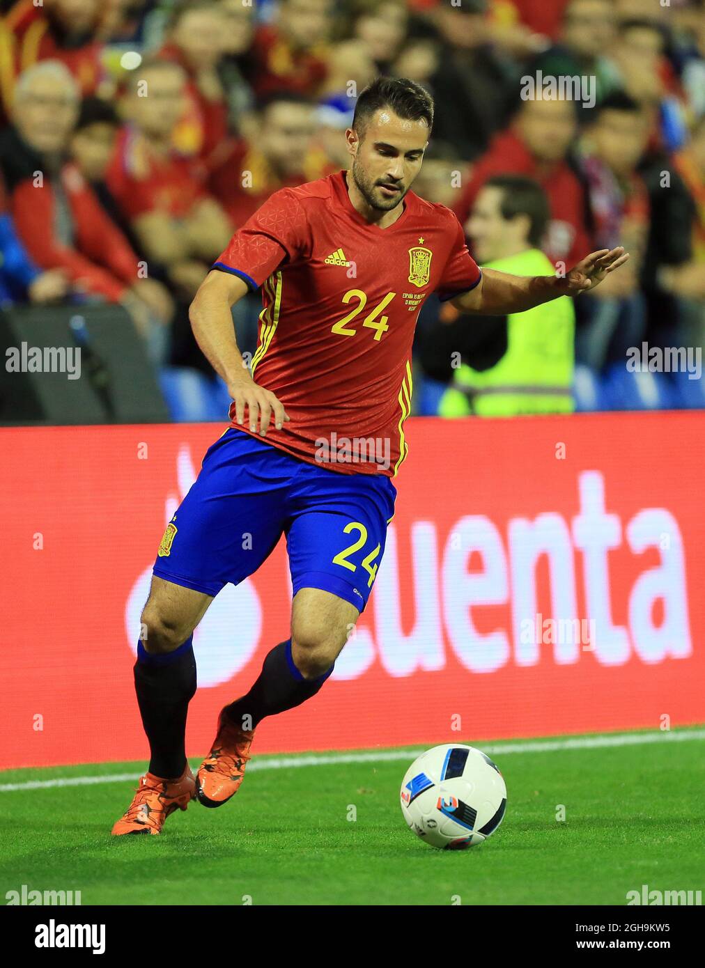 Image #: 40986082 Nov 13, 2015 - Alicante, Regno Unito - Mario spagnolo in azione..International friendly - Spagna vs Inghilterra - Estadio Jose Rico Perez Stadium - Spagna - 13 Novembre 2015 - Picture David Klein Foto Stock