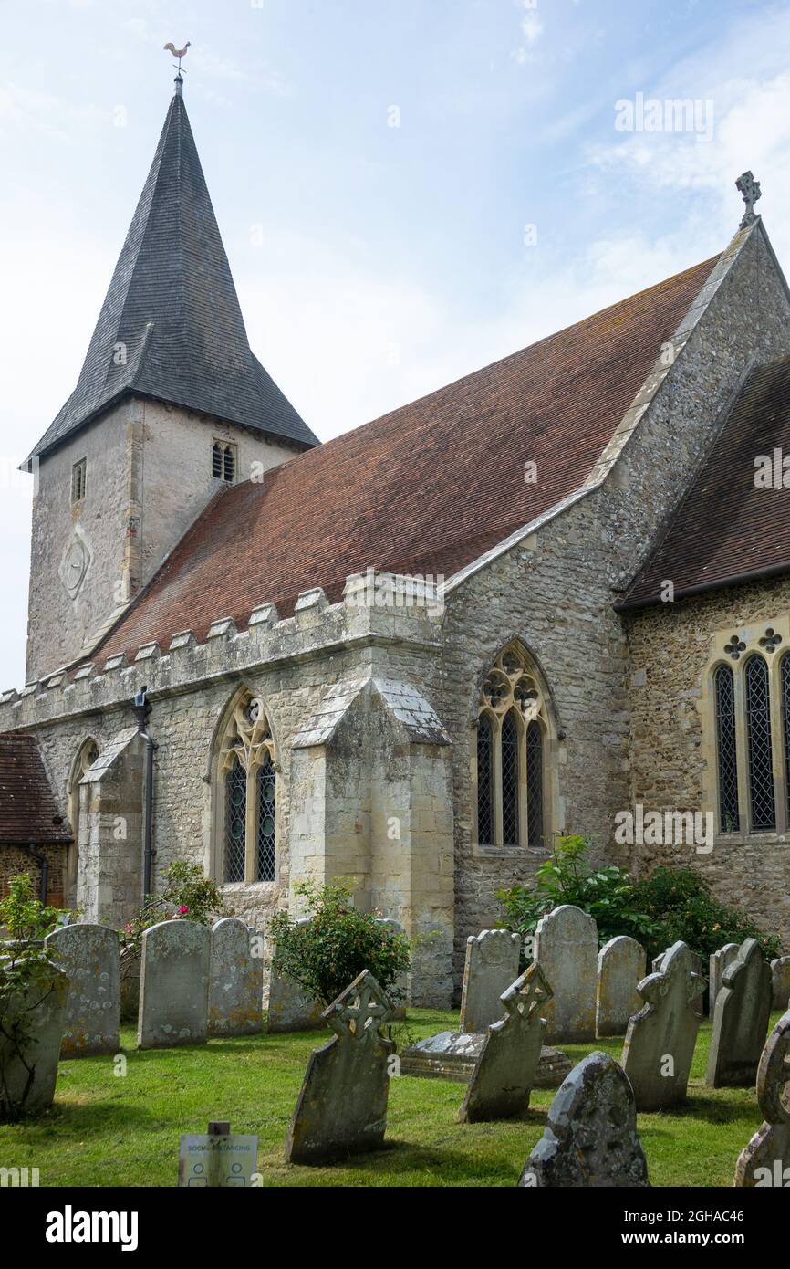 Inghilterra, Sussex occidentale, chiesa di Bosham Foto Stock