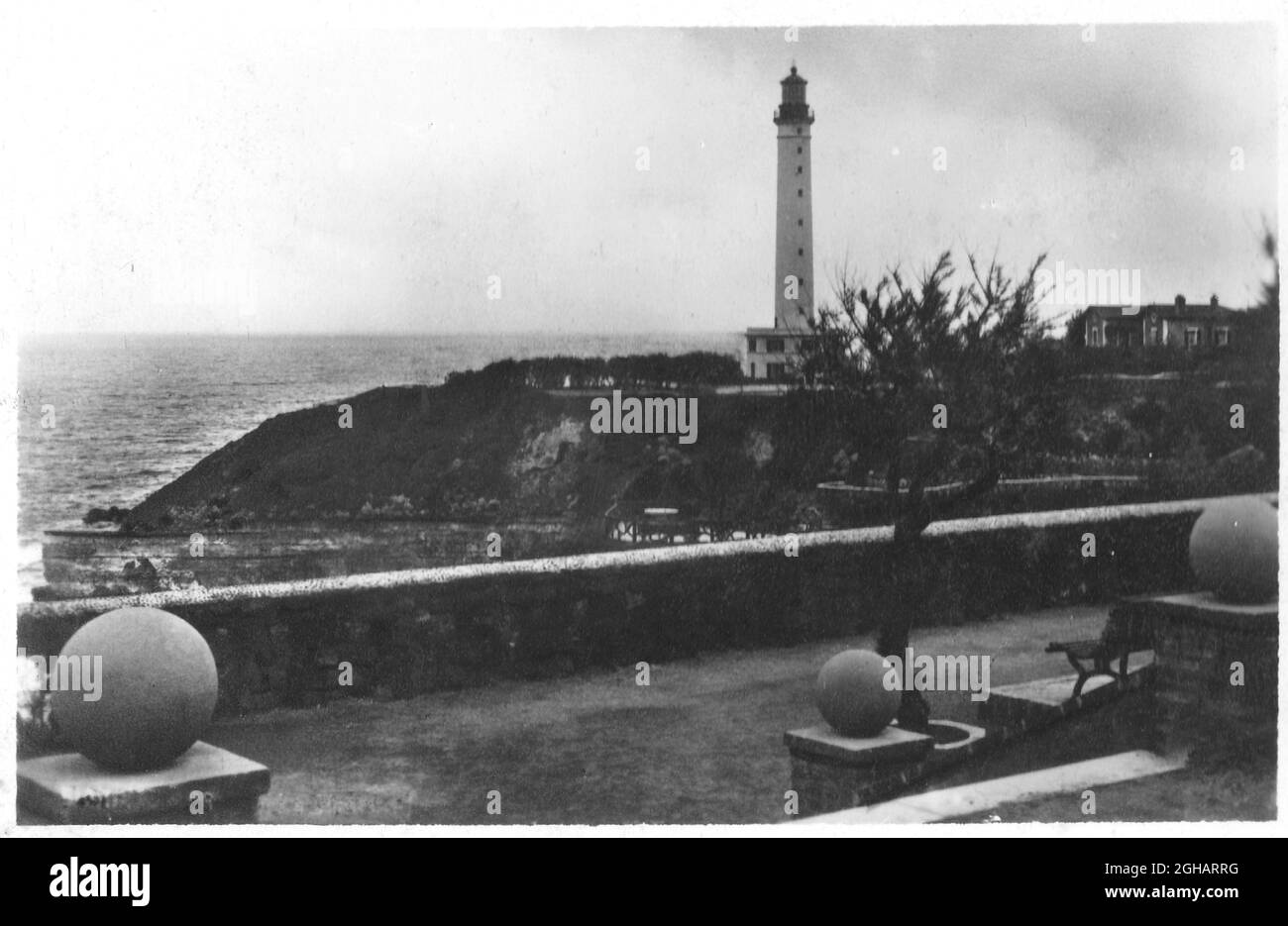 Faro di Biarritz Phare Leuchtturm um 1930 Foto Stock