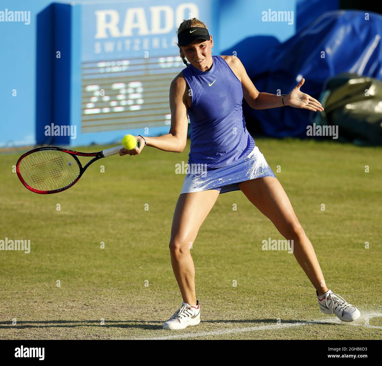 Donna Vekic di Croazia durante il 6° giorno di AEGON Nottingham al Nottingham Tennis Centre. Data foto: 16 giugno 2017. Il credito dovrebbe essere: Matt McNulty/Spaltimage via PA Images Foto Stock